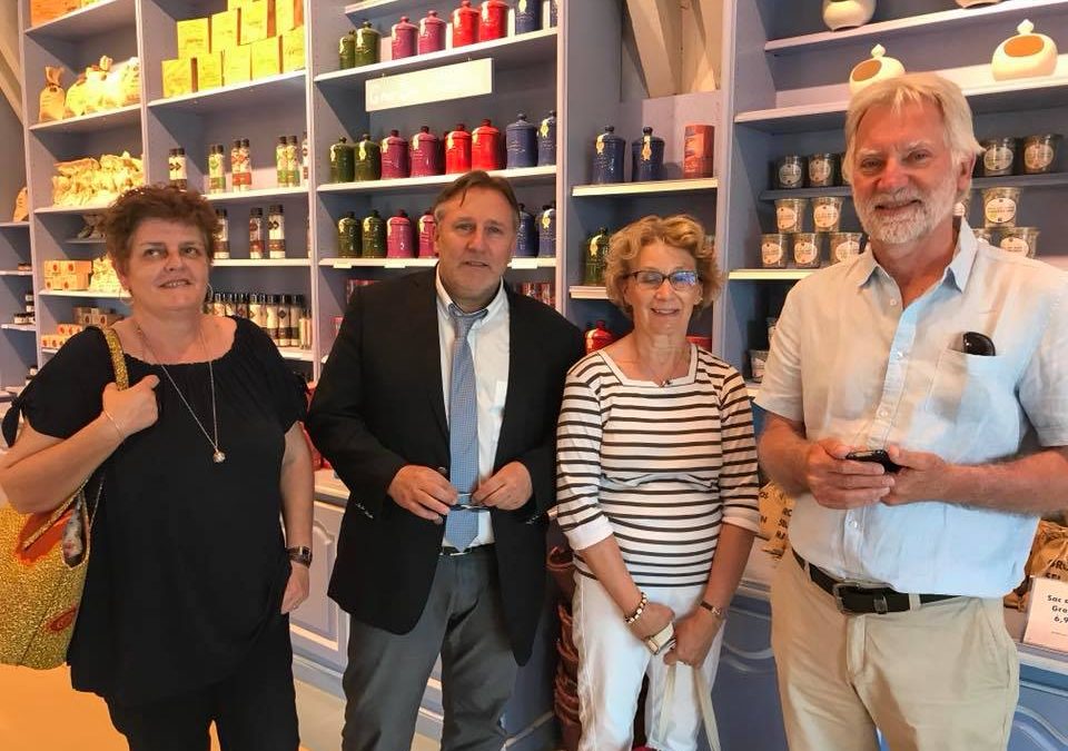 Accueil à Gruissan du maire de Barfleur qui entre dans le Réseau Odyssea